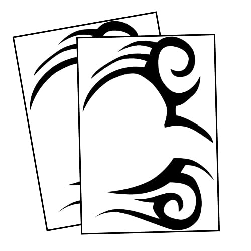 Hangover inspired Wolf Pack Fake Tattoo – Black Tribal Style Design for Fancy Dress, Costume Parties & Stag Events – Skin Safe, easy to remove