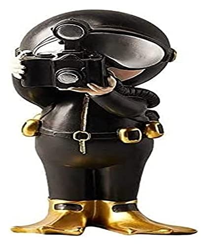 Statue de Plongeur Décoration de Bureau Haut de Gamme en Résine Sculptée