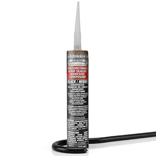 Barrier Bond - Seam Sealant/Adhesive, 10.5oz Cartridge, Black Polyurethane Seam Sealer, Automotive RV Sealant