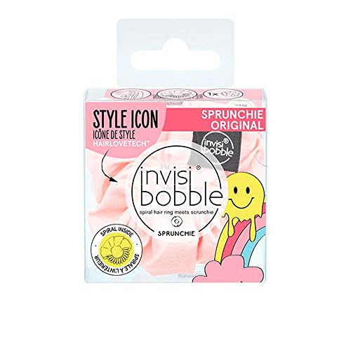 Invisibobble Chouchou Rose Sprunchie X1 - Édition Limitée pour Femme - N'Abîme Pas les Cheveux - Pour Fille