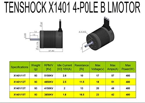 Tenshock 1/14 4 Pole Buggy Off Road RC 