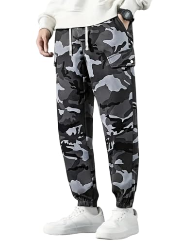 TAGAS Men’s Camouflage Cargo Jogger Pants | Cotton Blend Army Pri...