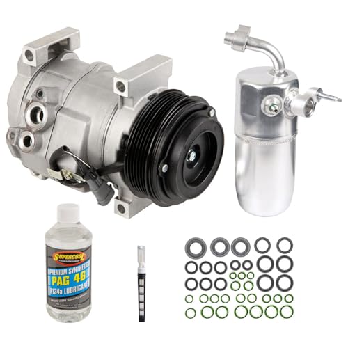 AC Compressor & A/C Kit For 2003 Chevy Silverado & GMC Sierra 6.6L Duramax Diesel - Includes Drier, PAG Oil & O-Rings! - BuyAutoParts 60-80172RK New