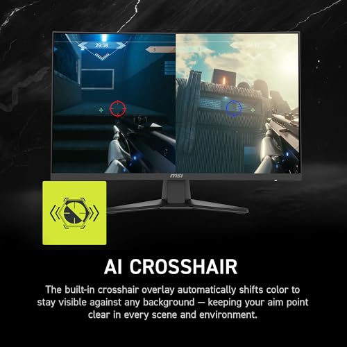 Image of msi MAG 275CQDF X24 27-inch 2560 x 1440 (QHD) Gaming Monitor, AMD FreeSync Premium, Dual Mode with WQHD 240Hz and HD 400Hz, HDR Ready, HDMI, VGA Port, VESA, Tilt, 0.5ms, Black