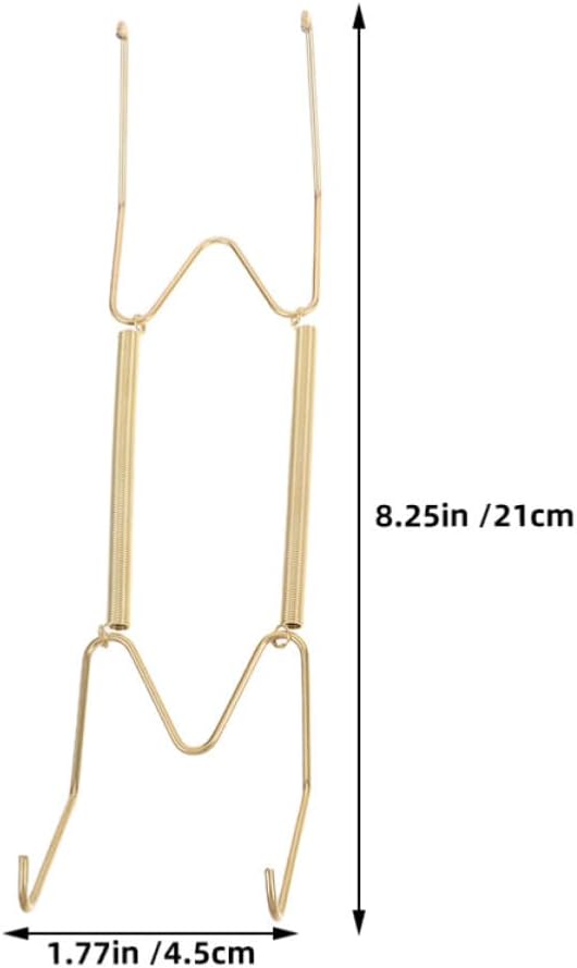Alipis Wire Plate Hangers Strong Loadbearing Capacity Invisible Heavy Duty 12pcs with Spring Loaded Hooks and Easy Installation for Wall Display for Displaying Decorative Plates