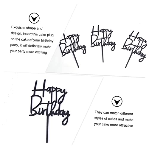 jojofuny 30 Peças Inserção De Bolo De Aniversário Suprimentos De Decoração De Bolo Diy Feliz Anivers