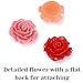 100 pieces Rose Embellishments for Nail Art Charm or jewelry making, 3D with Flat Back Resin Beads Manicure Multicolor Flowers
