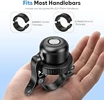MiLi Bike Bell avec Bluetooth Tracker pour iOS & Android, Localisateur de vélo antivol, Fonctionne avec Apple Trouver mon & Google Trouver Hub, Bike Bell, IP67 Étanche pour la route & Vélos de montagne