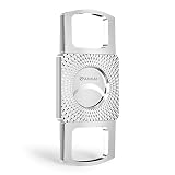 FANKAI Cigar Cutter,Stainless Steel Straight Cigar Cut Punch,Double Blade Guillotine Cigar Splitter