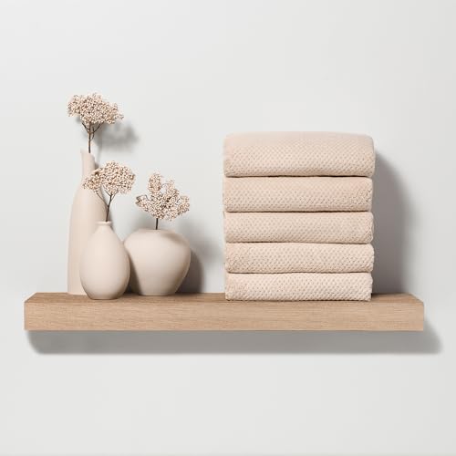 Fromm Softees Plush Microfiber Salon Hair Towels - Ultra Soft Fast Drying Towel for Hair, Hands, Face – Use at Home, Salon, Spa, Barber – 20" x 34" - Extra Durable and Absorbent - Oatmeal, 6 Count by Fromm - Image 5