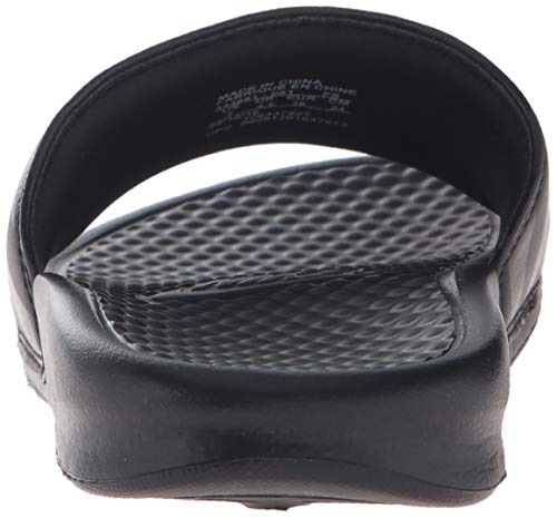 Nike Women's Benassi Just Do It Sandal, Black/Vivid Pink-Black, 5 Regular US - Thumbnail 3
