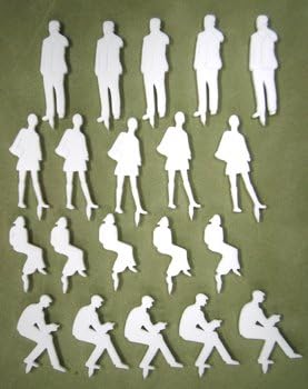Model material acrylic silhouette doll ( 50th ) 20 body containing : FIS-50AA ( White)