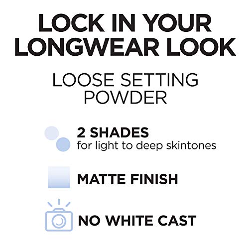 L'oreal Paris Infallible Tinted Loose Setting Powders, Matte Finish, Lightweight, No White Cast, 2 Shades From Light To Deep, Translucent Light-Medium, 0.26 Oz #TOP4