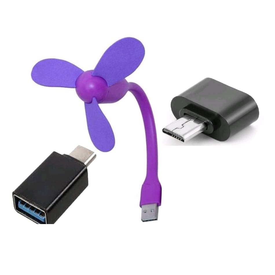HCR ACCESSORIES® Combo Portable Mini USB Fan & USB OTG Adapter with Laptop, Smartphone, Powerbank, USB Adapter/Hub Color-Assorted (Pack of 1) (B09X5G53FQ) Amazon Price History, Amazon Price Tracker