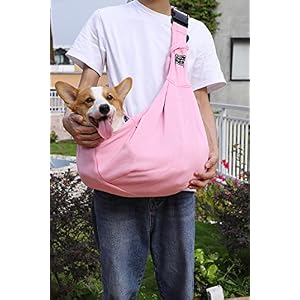Pet Carrier Portable Dog and Cat Sling Bag Free Your Hand Shoulder Bag Adjustable Shoulder Strap Suitable for Small Size Dogs Cats Puppy Kitten (Pink) Pet Carrier Portable Dog and Cat Sling Bag Free Your Hand Shoulder Bag Adjustable Shoulder Strap Suitable for Small Size Dogs Cats Puppy Kitten (Pink)