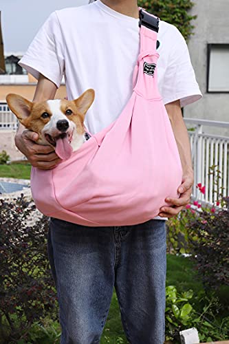 Pet Carrier Portable Dog and Cat Sling Bag Free Your Hand Shoulder Bag Adjustable Shoulder Strap Suitable for Small Size Dogs Cats Puppy Kitten (Pink) Pet Carrier Portable Dog and Cat Sling Bag Free Your Hand Shoulder Bag Adjustable Shoulder Strap Suitable for Small Size Dogs Cats Puppy Kitten (Pink)