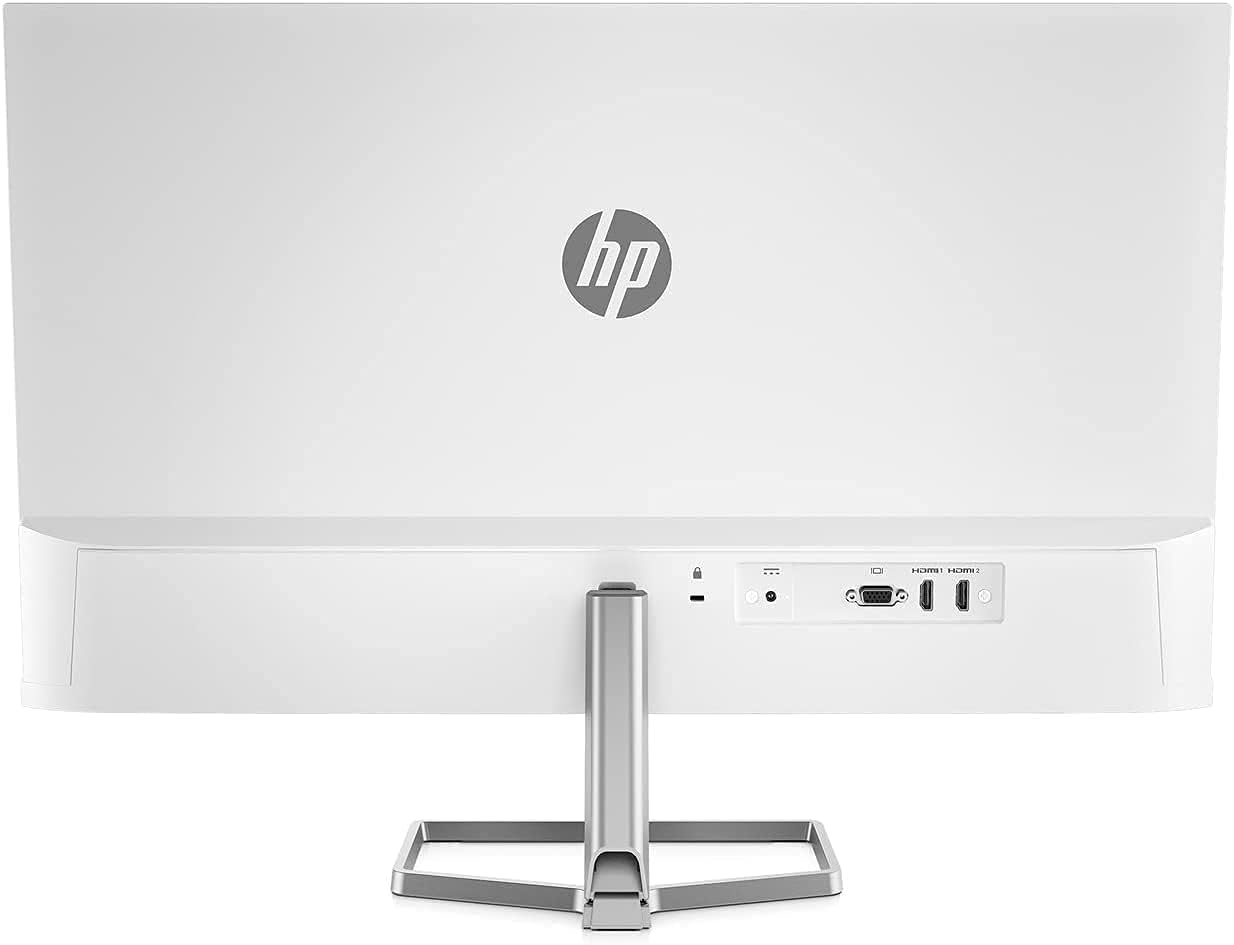 شاته view of HP M27fw monitor showing input ports