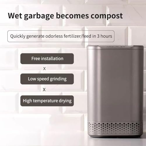 Composter, Compost Bin, Kitchen Waste Electric Compost Bin, Transform Rubbish Into Compost with Single Button, for Home and Apartment - Image 3