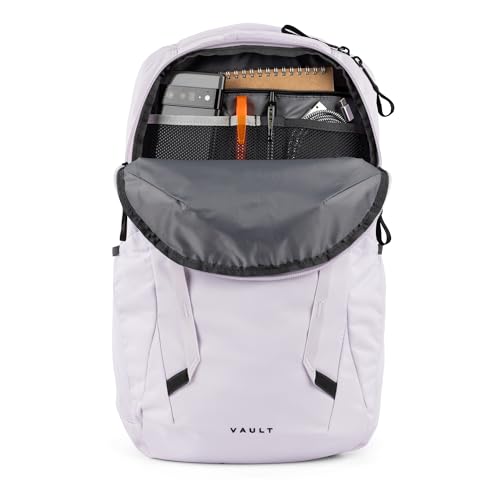 Image of The North Face Women's Vault Everyday Laptop Backpack - Commuter Travel Bag, Water-Repellent, Spacious Main Compartment, Lavendaer Fog, One Size