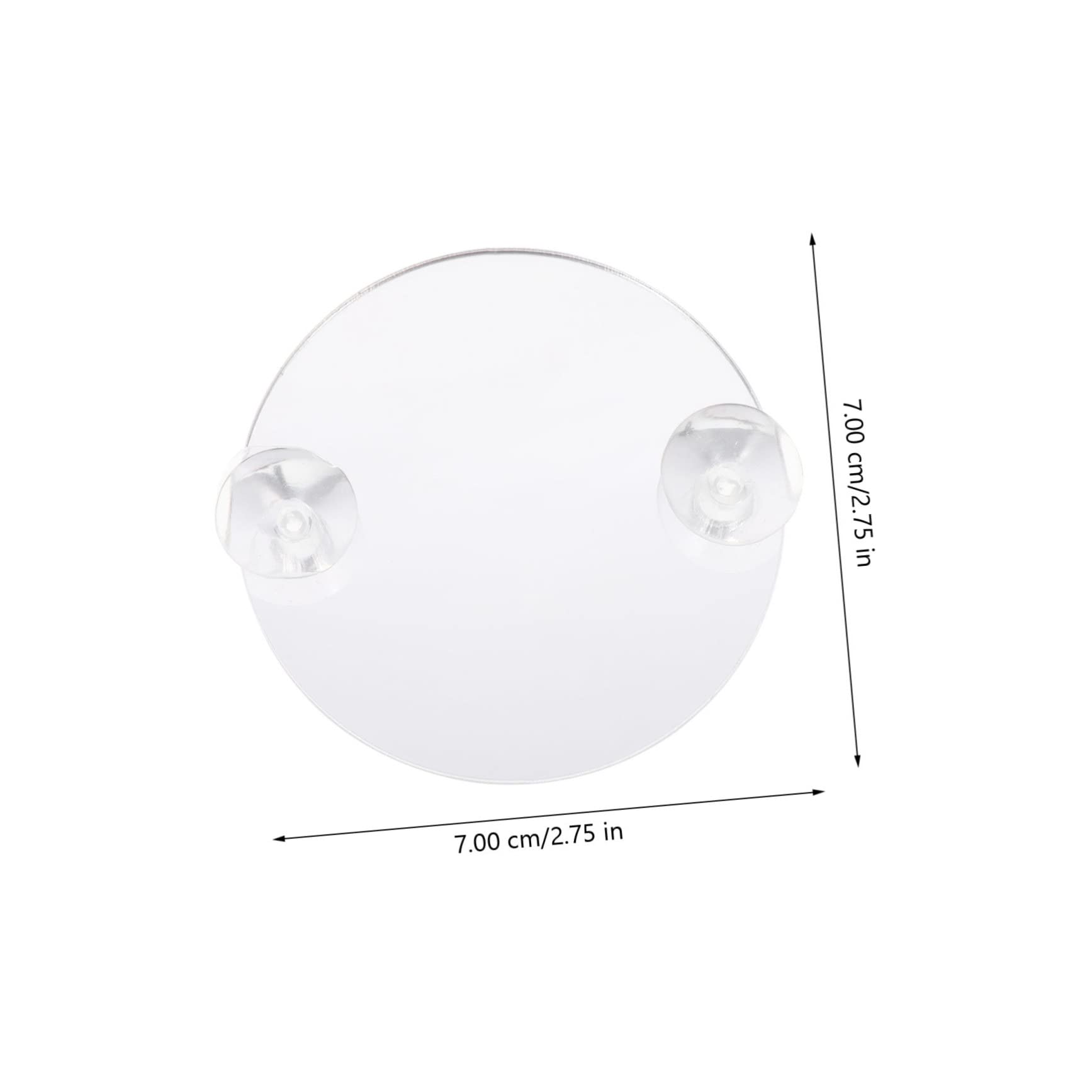 Mipcase 30piezas Espejo De Acuario para Betta Ventosa De Decorativas para Peceras Espejos Entrenadores para Betta Accesorios para Acuarios De Agua Dulce y Salada