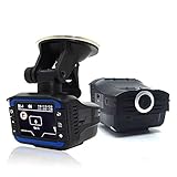 Man-hj 2 in 1 Auto Car Anti Radar Detector Dash Cam Car DVR Camera Recorder 140 Degree Dashcam HD 720P English and Russian Voice for Adults