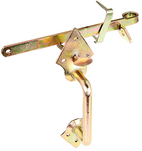 Gah-Alberts 310332 Set Maniglie Recinzioni Paravento E Cancelli In Legno Leggeri | Da Avvitare | Zincate Gialle | Lunghezza 260 Mm