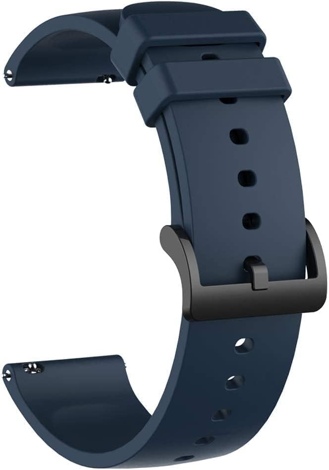 EDNITA 19mm SmartWatch Strap with Black Buckle for Fire Boltt/Boat/Noise/Amazfit/Oxy/Pulse/Beat/Boat Storm & All 19mm Lugs Watches - Blue - Pack of 1