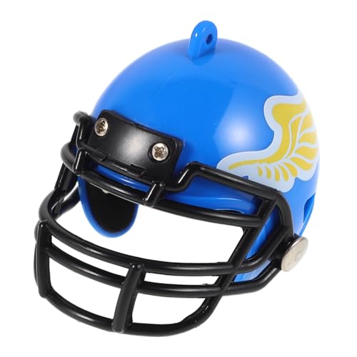 INOOMP Mini Hockey Helmet Keychain Realistic Collectible Model for Sports Fans for Display and Gifting Unique Miniature Keepsake for Football Enthusiasts