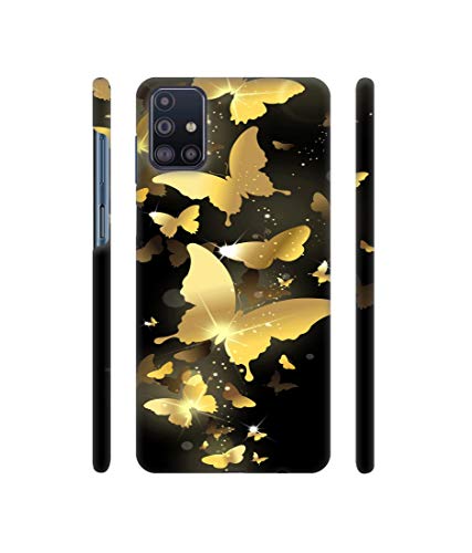 Image of Amazon Brand - Solimo Designer Golden Butterfly Pattern 3D Printed Hard Back Case Mobile Cover for Samsung Galaxy M31s