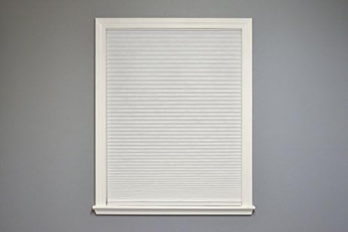 Redi Shade No Tools Easy Lift Select Trim-at-Home Cordless Cellular Light Filtering Fabric Shade White, 36" W x 64" L, (Fits windows 19 in - 36 in)