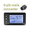 NULKOMMA LCD-G51 Ebike LCD Display Meter 48V Electric Bicycle Computer Display LCD Control Panel 6-pin Waterprof Plug Speedometer for Electric Bike Montain Bike Scooter #1