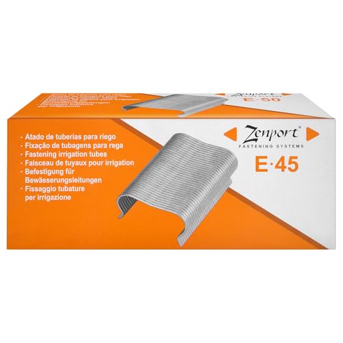Zenport AE45 Fastening Staples, Box of 600, Silver - 10 Pack