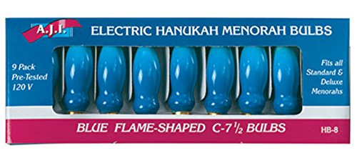 The Dreidel Company Hanukah Electric Menorah Replacement Bulb, Blue Flame