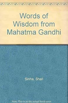Hardcover Words of Wisdom from Mahatma Gandhi Book