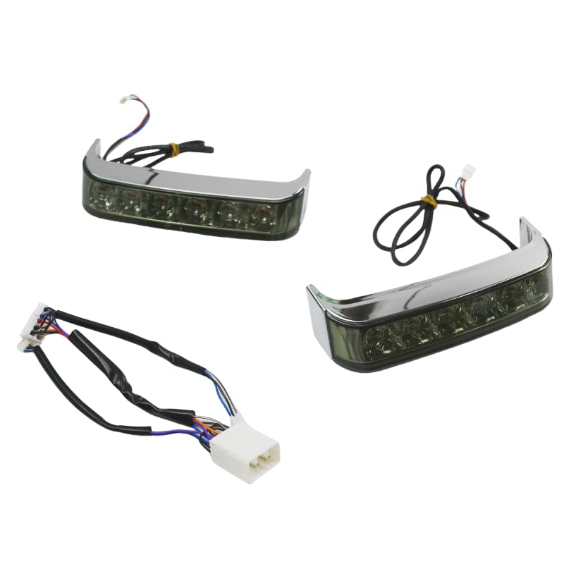 Luces LED de giro para Harley Davidson 1996-2013 con lente ahumada antiniebla 4