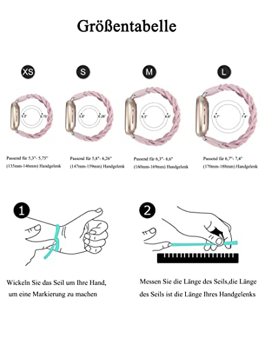 TOYOUTHS Cinturino intrecciato compatibile con