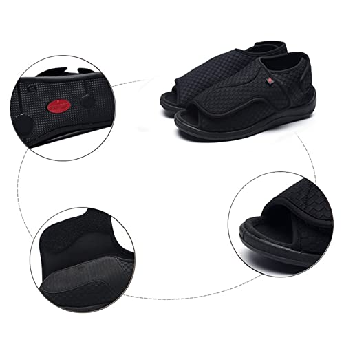 Sapatos Diabéticos para Mulheres Largura Larga,Unissex Fertilizante Confortável Joanetes Chinelos Di