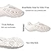 vioxthak Foam Runner Casual Hollow Sports Shoes Closed Toe Cloud Slides Pillow Walking Shoes Running Shoes Foam Runners Sneakers Soft Outdoor Beach Sandals for Women Men (Beige-8 Women/6.5 Men)