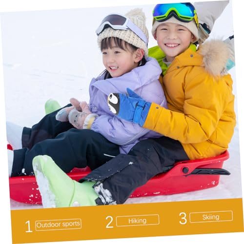 2 pares de luvas de esqui para crianças luvas de tricô luvas de neve para crianças luvas de esqui Th