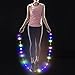 LED Jump Rope with Lights, USB Rechargeable Light Up Jumping Rope for Men Women Multi-color Glowing Skipping Rope for Light Show, 9 Ft -Adjustable