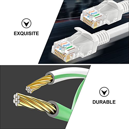 Cable Ethernet Hemoton para red, Blanco, Cat 5 miniatura 4