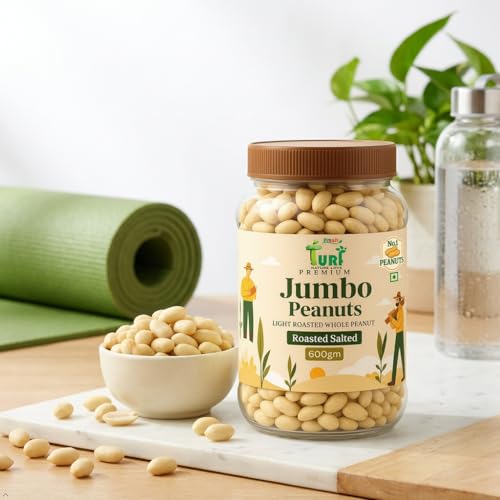 Image of Turf Fresh Jumbo Roasted Salted Peanuts, 300g x 2 Jar