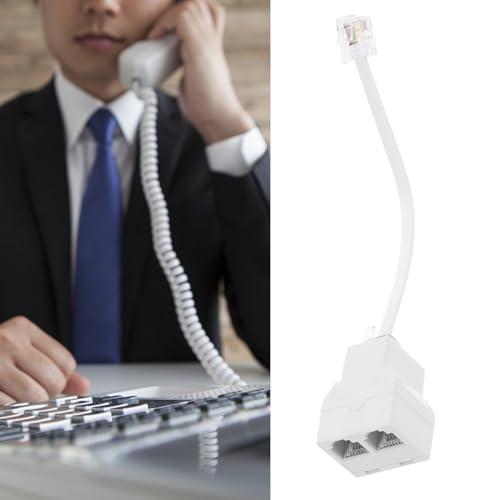 DIYEAH Adaptador Divisor De Tomada De Telefone Divisor De Linha Telefônica Adaptador De Linha Telefô