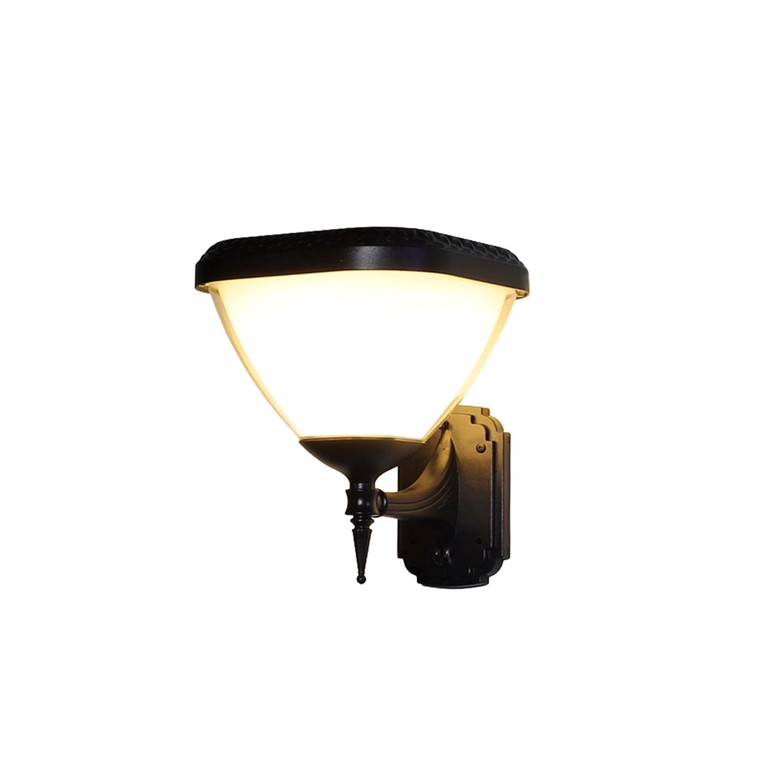 Luminaire décoratif solaire haut de gamme en alu moulé