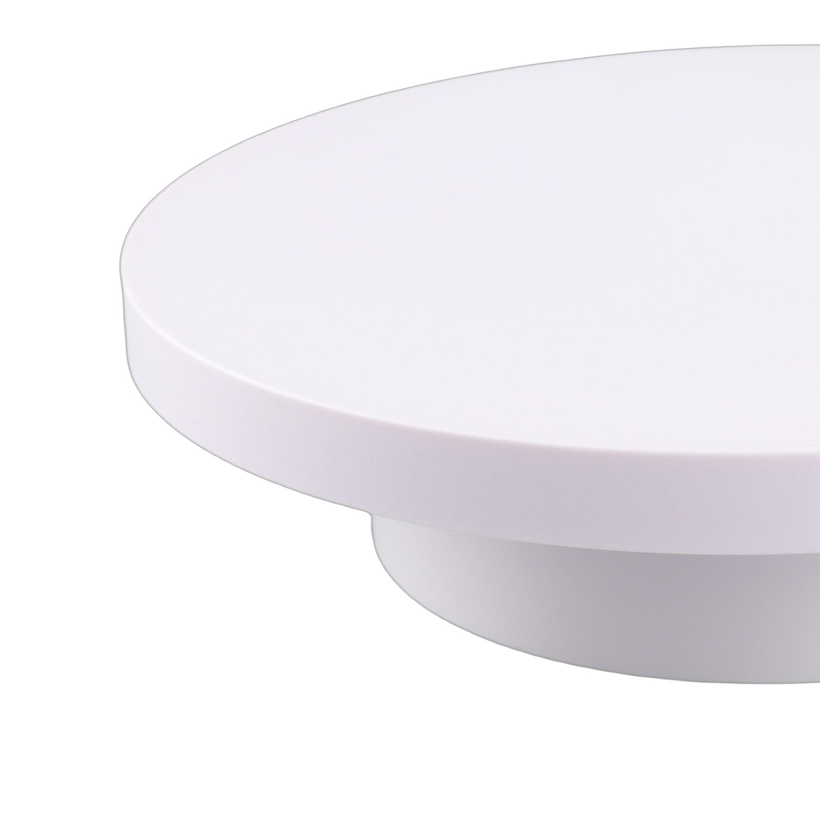 Giradischi Elettrico per Fotografia di Prodotti, Espositore Girevole a 360 Gradi con Telecomando, Rotante Automatica Ricaricabile per Showroom di Torte Orologi Gioielli, Carico 30 Kg Bianco