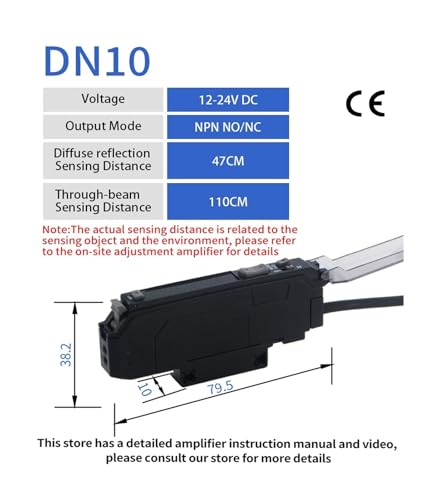 Capteur fibre optique résoud les erreurs de tri DN10 NPN 3 fils