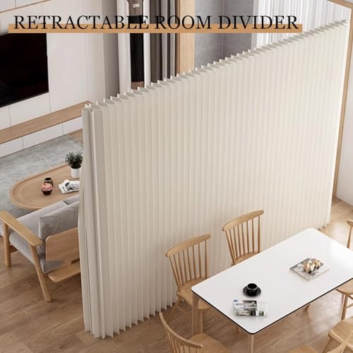 Cloison de séparation rétractable double face amovible de 2m pour studio et bureau