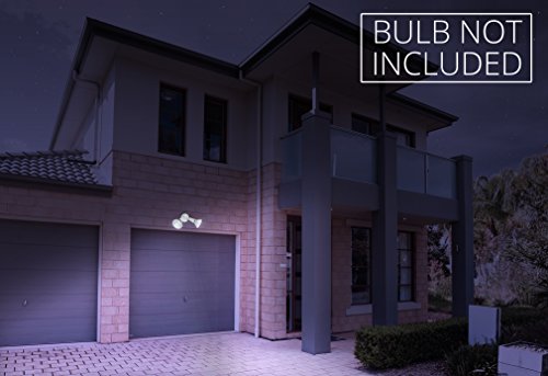 Lithonia Lighting Ofth 300Pr 120 Wh M12 Adjustable Twin Par Holder Standard Outdoor Flood Light For Safety And Security, 120 Volts, 300Watts, White #TOP1