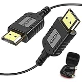 【Fácil de transportar】El peso del cable HDMI más delgado de 0.8M es de solo 0.7 onzas, guarde el cable compacto más pequeño en el estuche de transporte gratuito cuando viaja o viaja, es fácil de transportar, conveniente y útil.