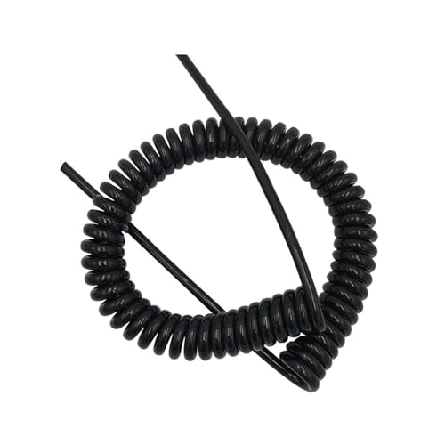 Cable en espiral de 3 núcleos con bobina retráctil que evita enredos y nudos